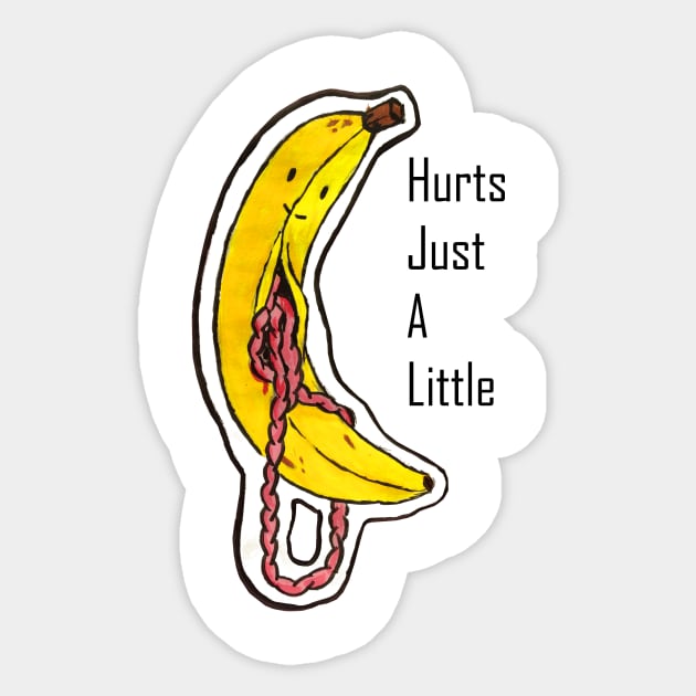 Gore banana Sticker by Telemiu